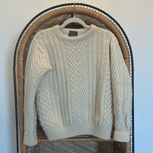 Wool cable knit vintage sweater